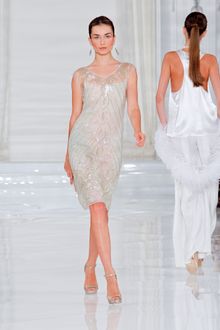 Ralph Lauren Spring 2012 Embellished Evening Dress - Lyst