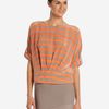 Bcbgmaxazria Jayne Striped Silk Top in Orange (tanglo haz) - Lyst