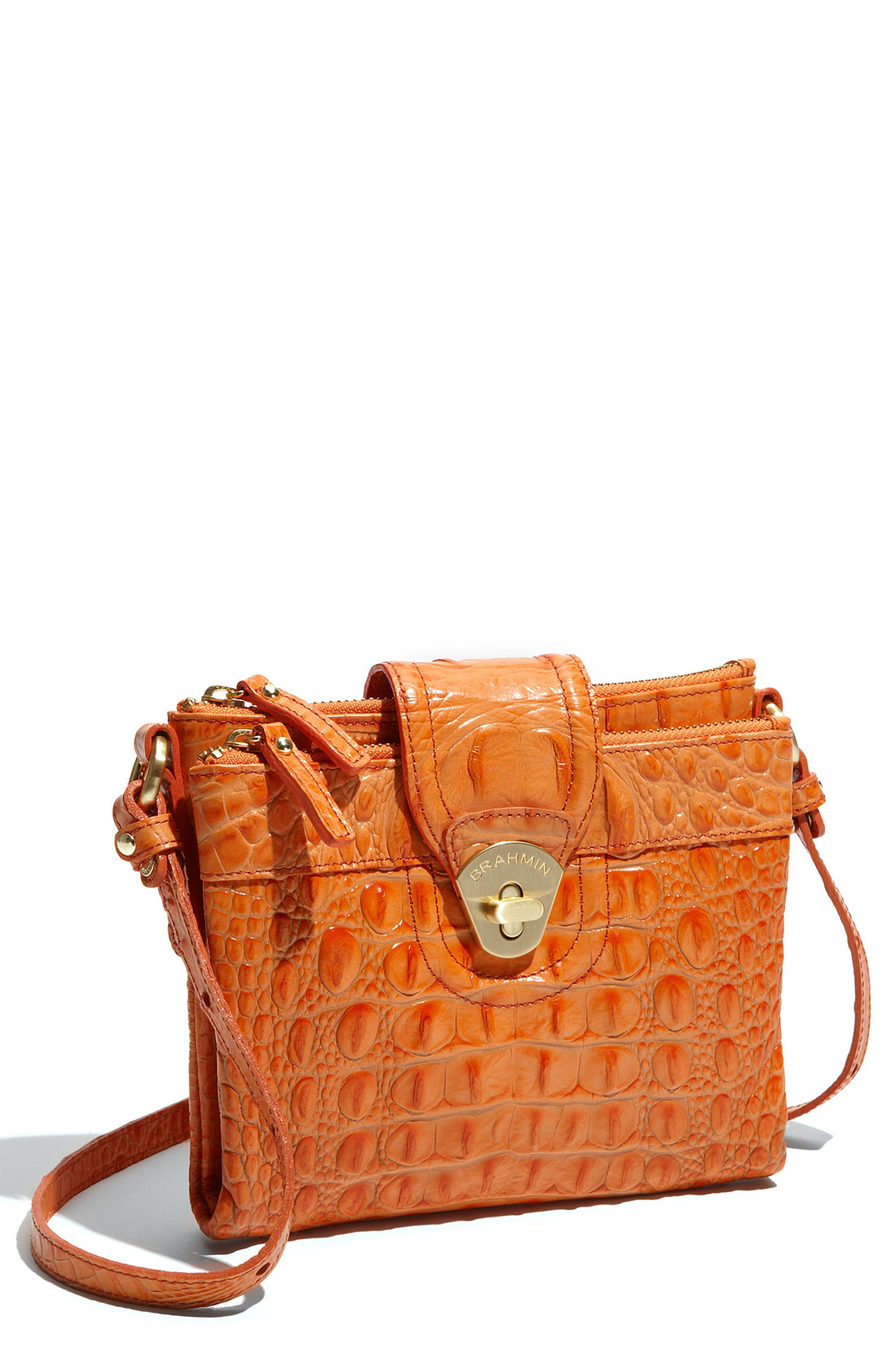 Brahmin Melborne Mojito Crossbody Bag in Orange (cantaloupe) Lyst