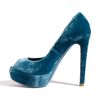 Dior Miss Velvet Platform Pump in Blue (bleu canard) - Lyst