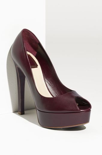 Dior Miss Peep Toe Platform Pump - Lyst
