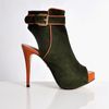 Eudon Choi Khaki Amp Orange Military Shoe Boots By in Green (khaki) - Lyst