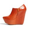 Jeffrey Campbell Zup Bootie in Orange (red leather) - Lyst