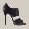Jimmy Choo Private Cuff Glitter Fabric Sandal in Black (black glitter fabric) - Lyst
