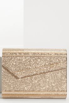 Jimmy Choo Glitter Clutch - Lyst