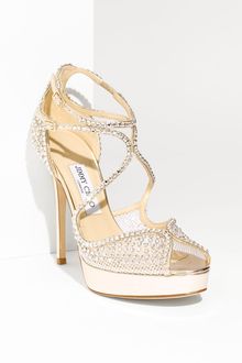 Jimmy Choo Fairview Crystal Embellished Sandal - Lyst