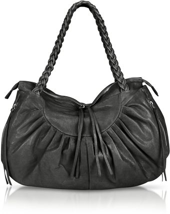 Julia Cocco' Pleated Leather Satchel Bag - Lyst