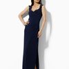 Lauren By Ralph Lauren Beaded Capsleeved Gown in Blue (navy) - Lyst