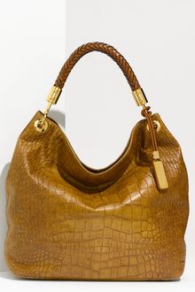 Michael Kors Skorpios - Large Croc Embossed Leather Hobo - Lyst
