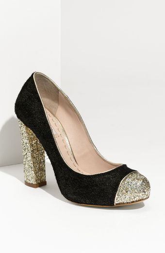  Glitter & Calf Hair Pump 
