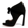Miu Miu Knot Front Suede Pump in Black (nero) - Lyst
