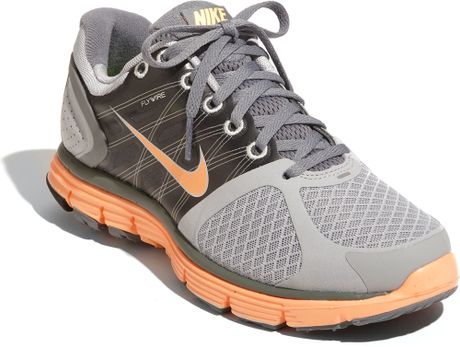 peach and gray nikes