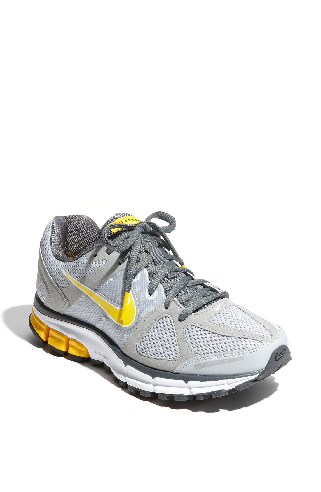 grey nike running sneakers