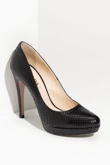 Prada Genuine Python Platform Pump - Lyst
