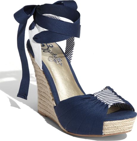 Seychelles Arden Espadrille Wedge Navy in Blue (navy) - Lyst