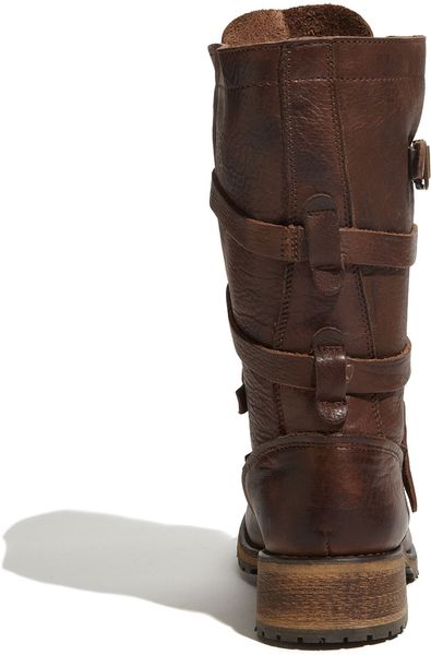Steve Madden Banddit Buckle Boot in Brown (brown leather) | Lyst