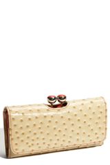Ted Baker Minkie Matinee Ostrich Embossed Clutch Wallet