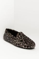 Tod's Gommini Leopard Print Calf Hair Moccasin (nordstrom Exclusive)