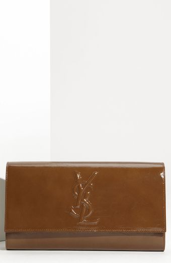 Yves Saint Laurent Belle De Jour - Large Patent Envelope Clutch - Lyst