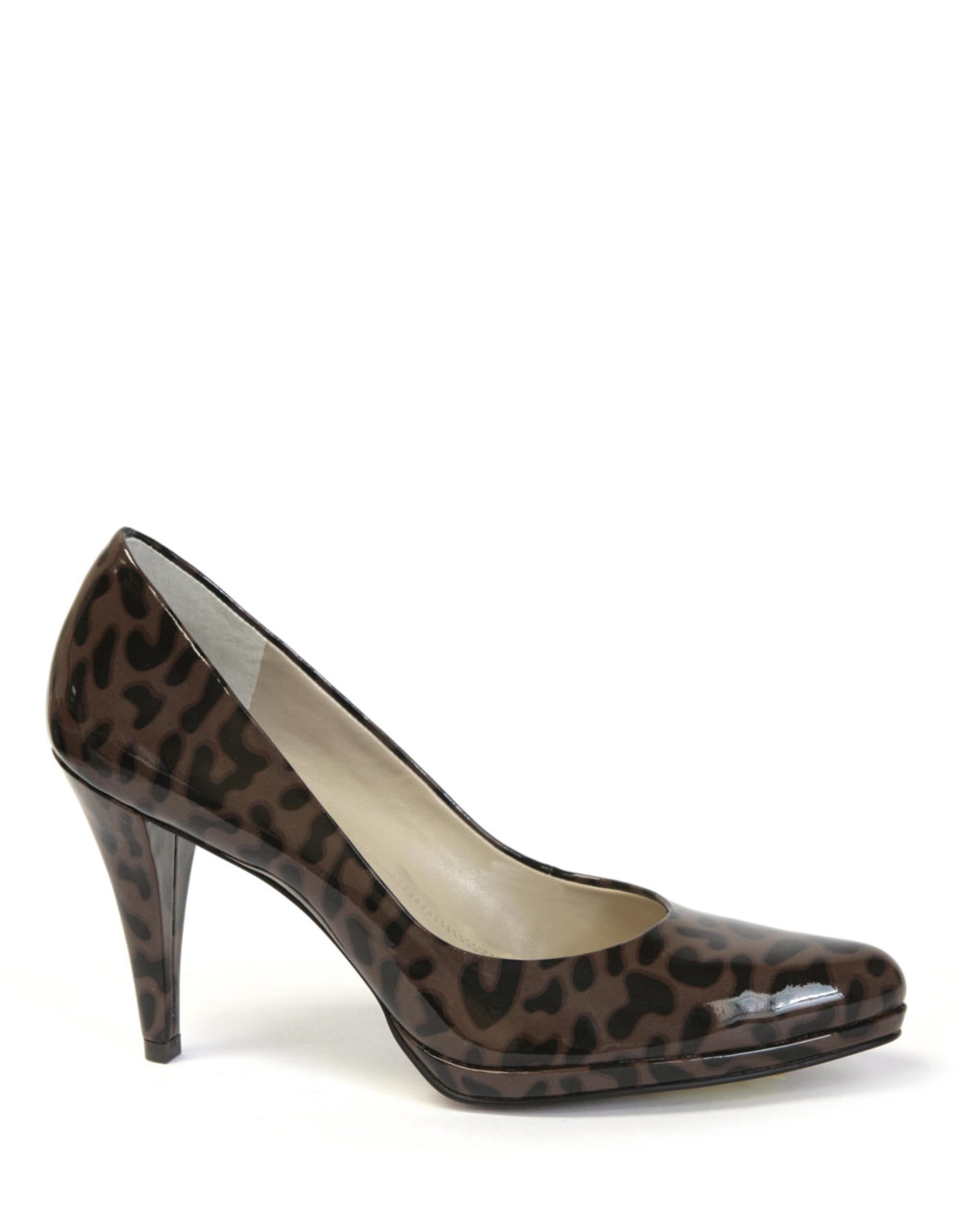 ... Leather Leopard-print Pumps in Animal (animal multi patent) | Lyst