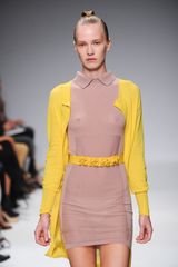 Emilio De La Morena Spring 2012 Sheer Collared Dress