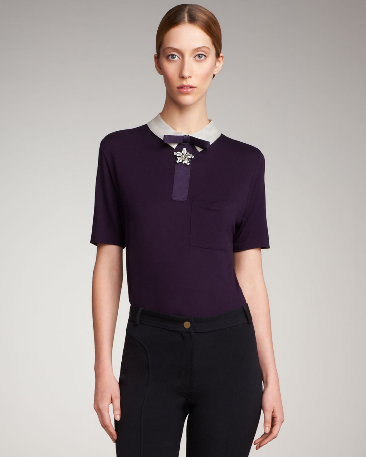 bow tie with polo shirt