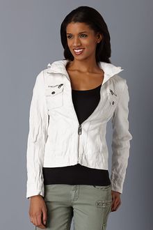 Miss Sixty Hooded Front-zip Jacket - Lyst