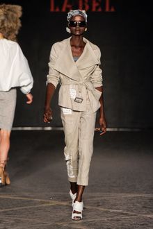 Vivienne Westwood Red Label Spring 2012 Beige Pinstripe Cropped Pants - Lyst