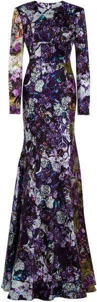 Mary Katrantzou Wild Rose Gown in Pink (rose) - Lyst
