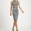 Michael Kors Zebra Print Dress in Black - Lyst