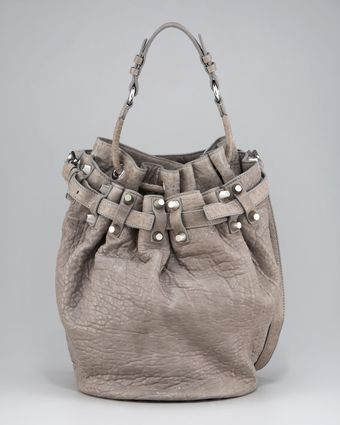 Alexander Wang Diego Bucket Bag, Gray - Lyst