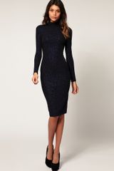 ASOS Collection Asos Bodycon Midi Dress with Glitter