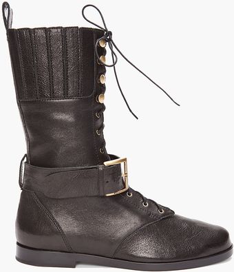 Balmain Astra Biker Boot - Lyst