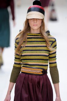 Burberry Prorsum Spring 2012 Raffia Pom-Pom Hat - Lyst