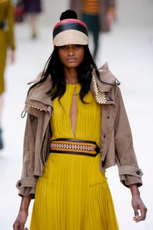 Burberry Prorsum Spring 2012 Raffia Pom-Pom Hat - Lyst