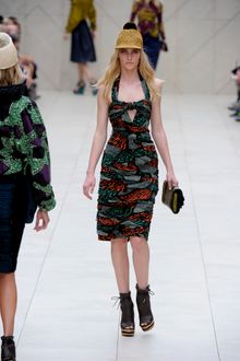 Burberry Prorsum Spring 2012 Raffia Pom-Pom Hat - Lyst
