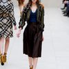 Burberry Prorsum Spring 2012 Small Raffia Hat With Stripe Pattern And Little Black Pom Pom in Beige - Lyst