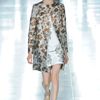 Christopher Kane Spring 2012 Gray Mini Cocktail Dress With Silver Flower Print in Gray - Lyst