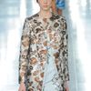 Christopher Kane Spring 2012 Gray Mini Cocktail Dress With Silver Flower Print in Gray - Lyst
