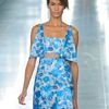 Christopher Kane Spring 2012 Blue Flower Print Mini Cocktail Dress  in Blue - Lyst