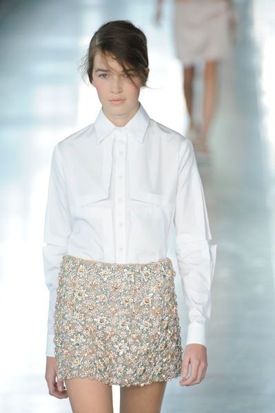 Christopher Kane Spring 2012 Beaded Mini Skirt in Multicolor - Lyst