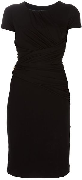 Gucci Ruched Dress - Lyst