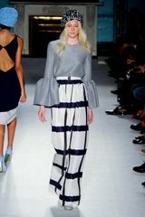 Roksanda Ilincic Spring 2012 Geometric Print Wide-Leg Pants