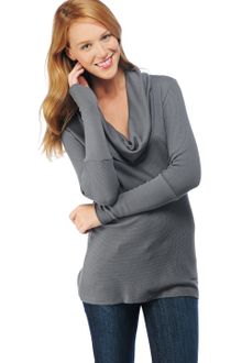 Splendid Thermal Cowl Neck Tunic - Lyst