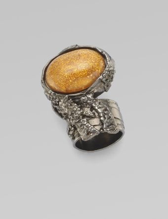 Yves Saint Laurent Art Glass Ring - Lyst