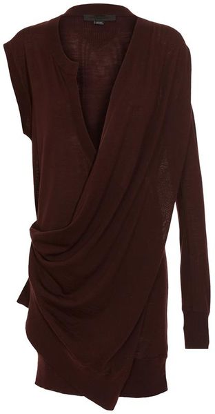 Alexander Wang Asymmetric Wrap Dress - Lyst