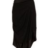 Balenciaga Draped Virgin Woolblend Skirt in Black - Lyst
