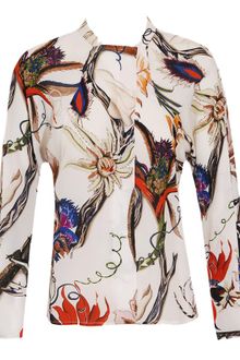 Balenciaga Silk Shirt with Floral-print - Lyst