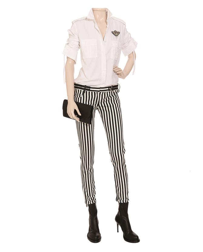balmain striped pants