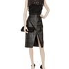 Christopher Kane Printed Leather Pencil Skirt in Gray (grey) - Lyst